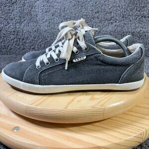 Taos Star Sneakers Womens Size 11 Charcoal Canvas Low Top Casual Lace Up Shoe